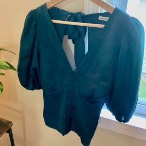 Abercrombie & Fitch Blue Silk Blouse